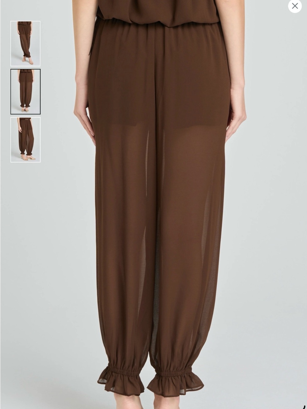 WAYF On Trend Olive Green Ballon/Harem Pants - Picture 8 of 10